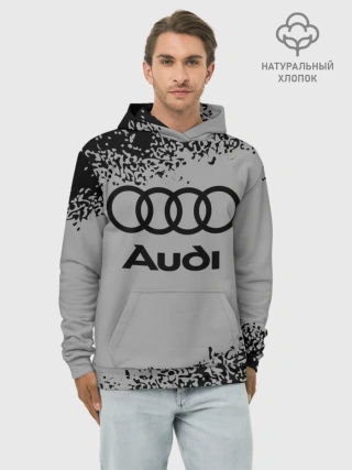 Худи мужской база хлопок / AUDI / АУДИ