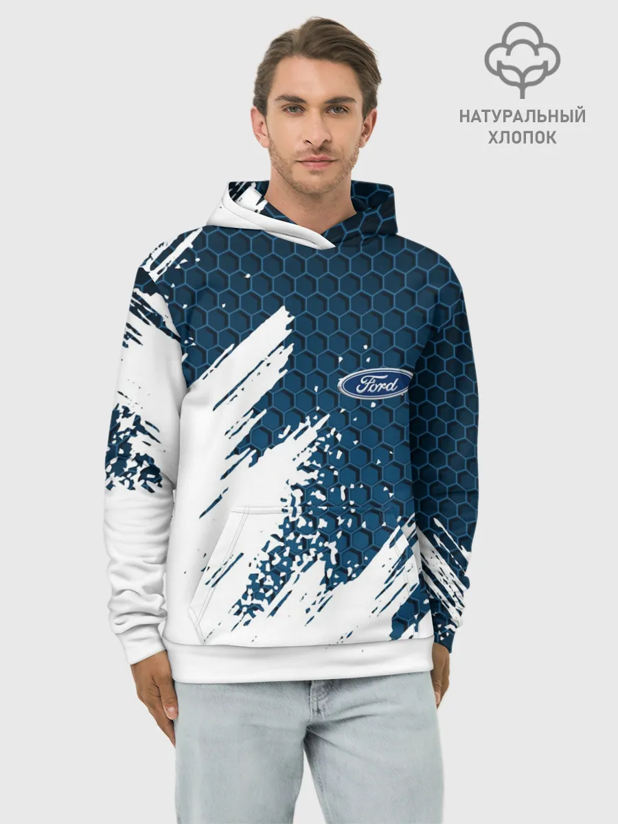 Худи мужской база хлопок / FORD