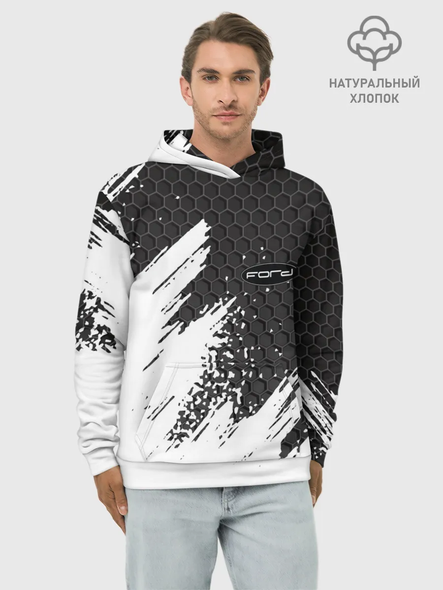 Худи мужской база хлопок / FORD