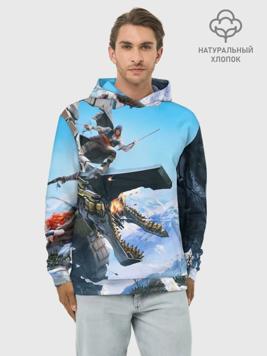 Худи мужской база хлопок / Horizon Zero Dawn
