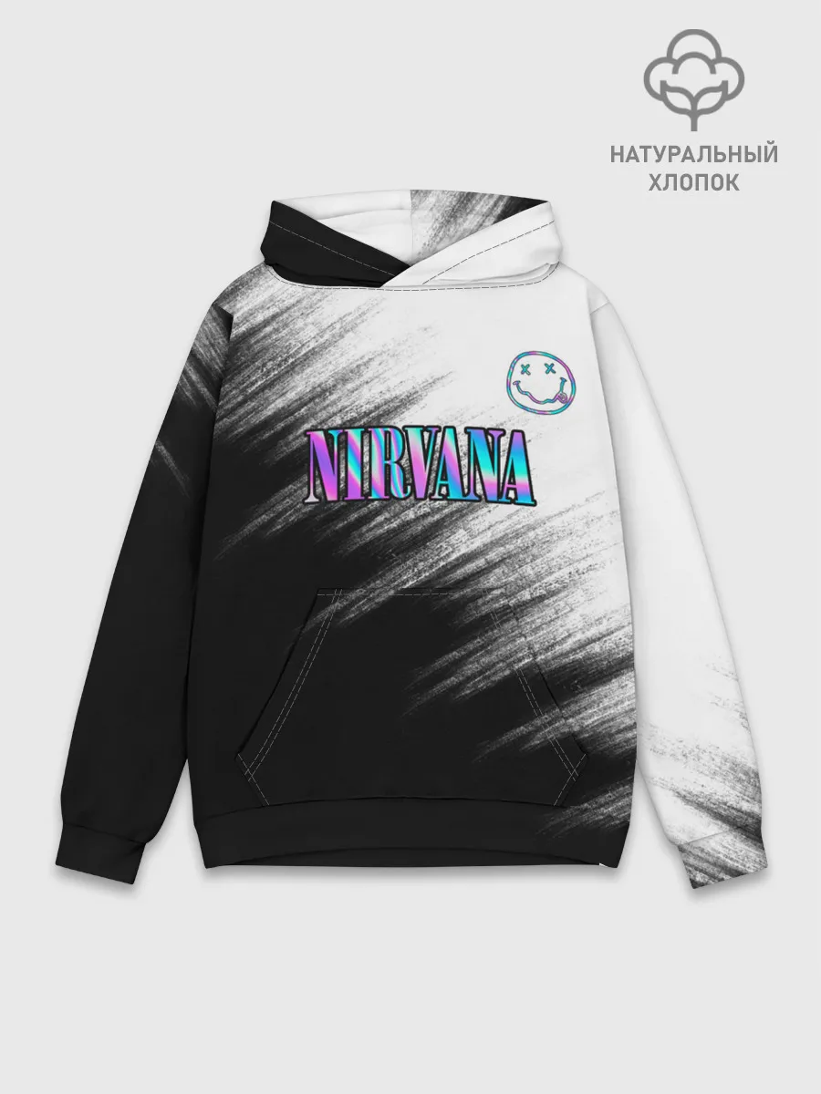 Худи мужской база хлопок / nirvana