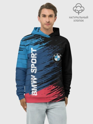 Худи мужской база хлопок / BMW