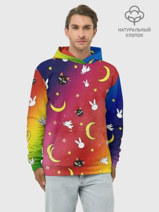 Худи мужской база хлопок / SAILOR MOON