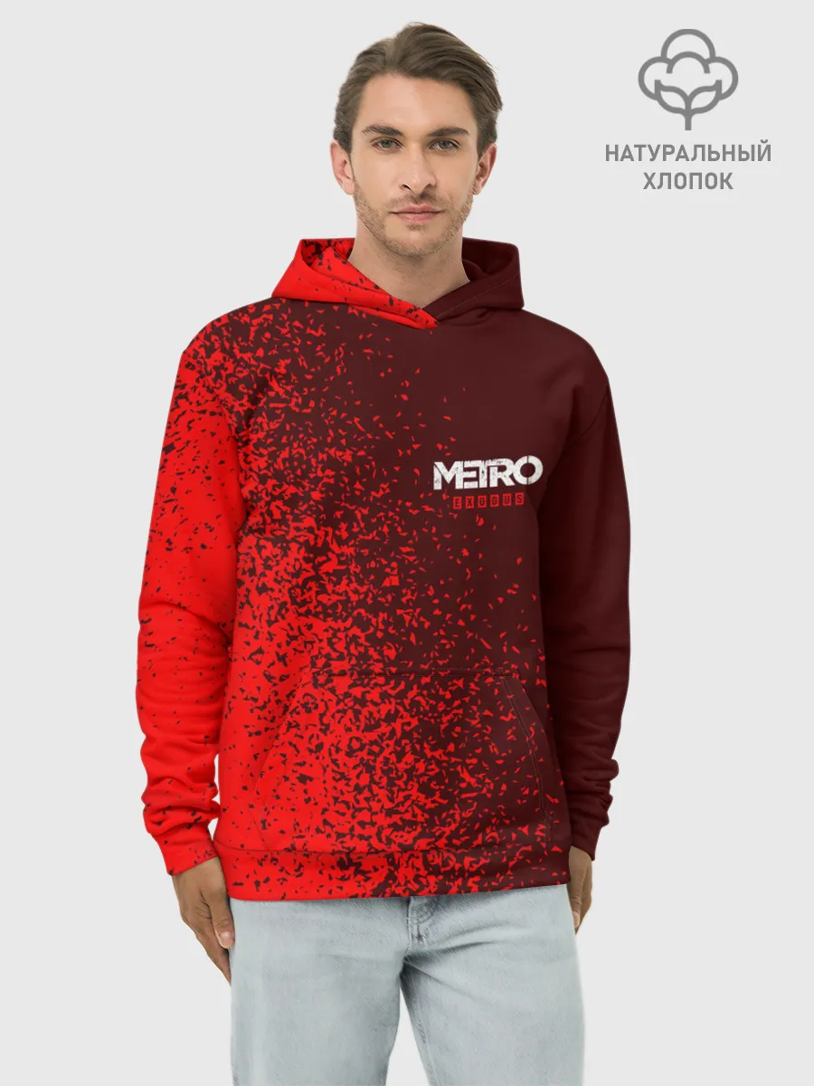 Худи мужской база хлопок / METRO EXODUS / МЕТРО ИСХОД