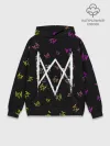 Худи мужской база хлопок / WATCH DOGS LEGION / ВОТЧ ДОГС