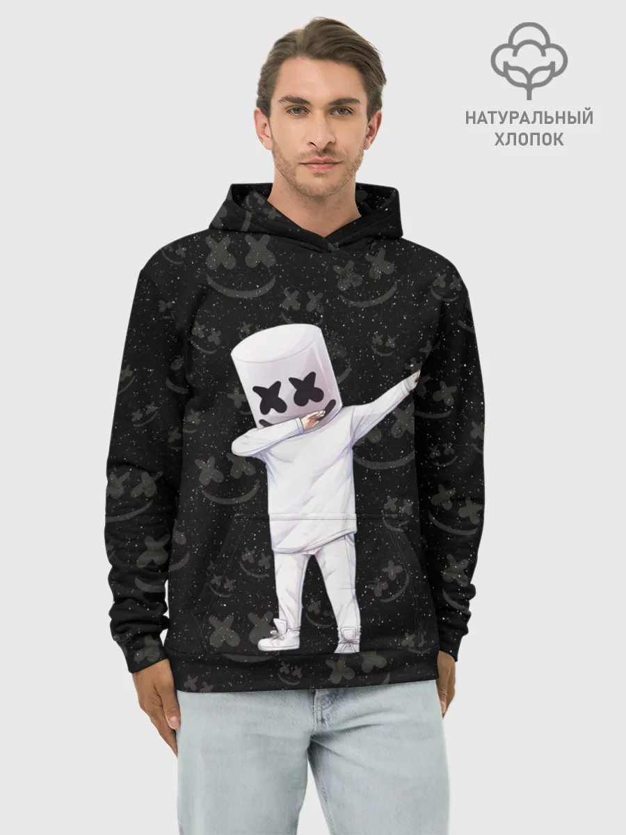 Худи мужской база хлопок / MARSHMELLO