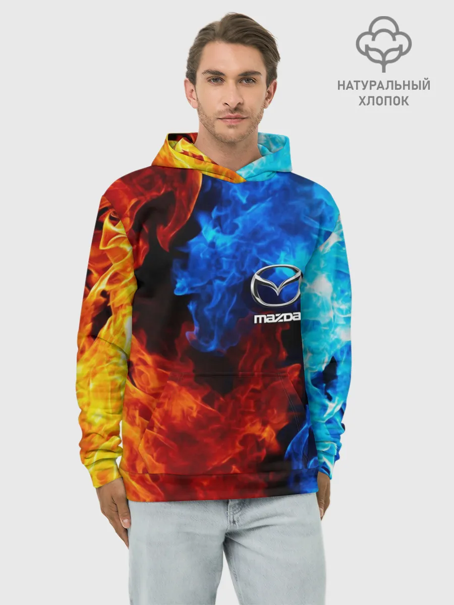 Худи мужской база хлопок / MAZDA