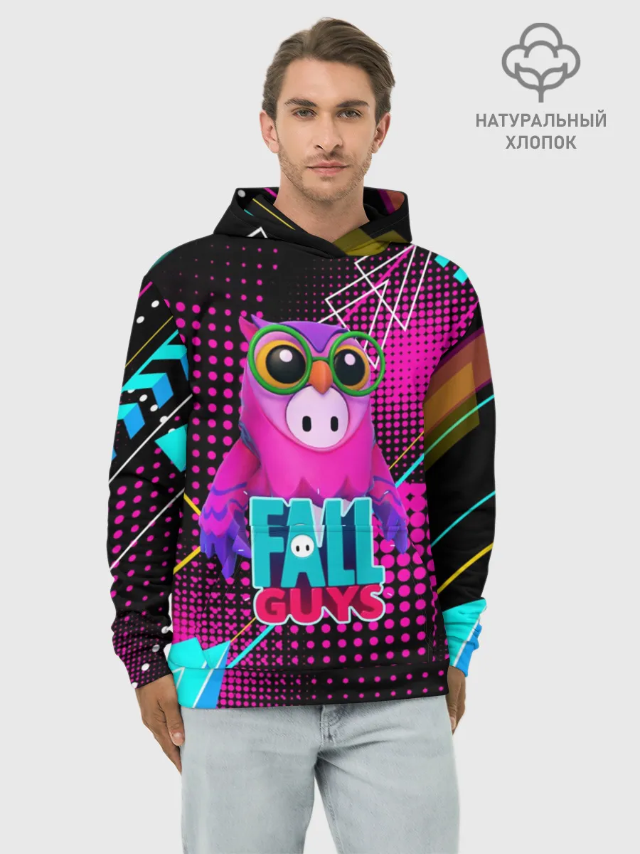 Худи мужской база хлопок / Fall Guys | Saw