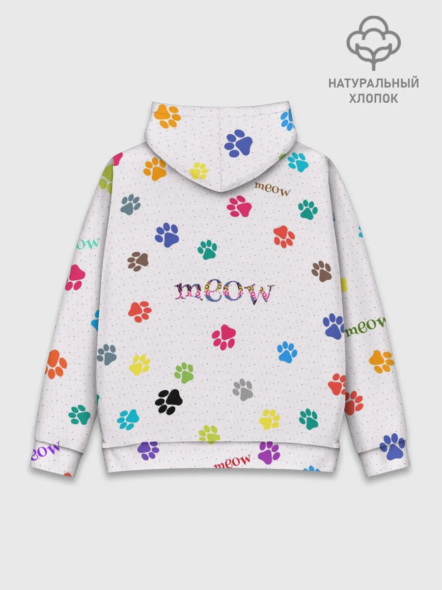 Худи мужской база хлопок / Meow