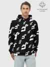 Худи мужской база хлопок / Паттерн ДжоДжо ЧБ