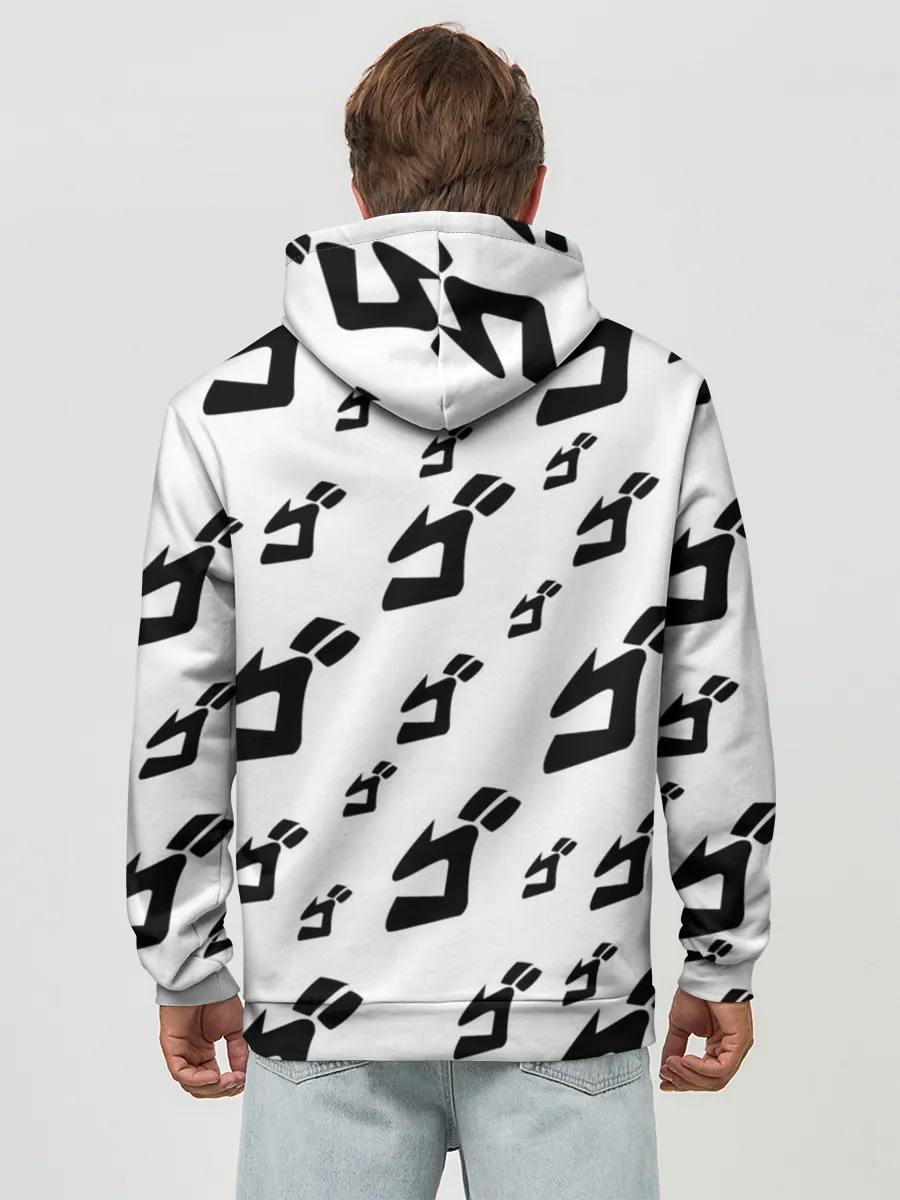 Худи мужской база хлопок / JOJO PATTERN BW