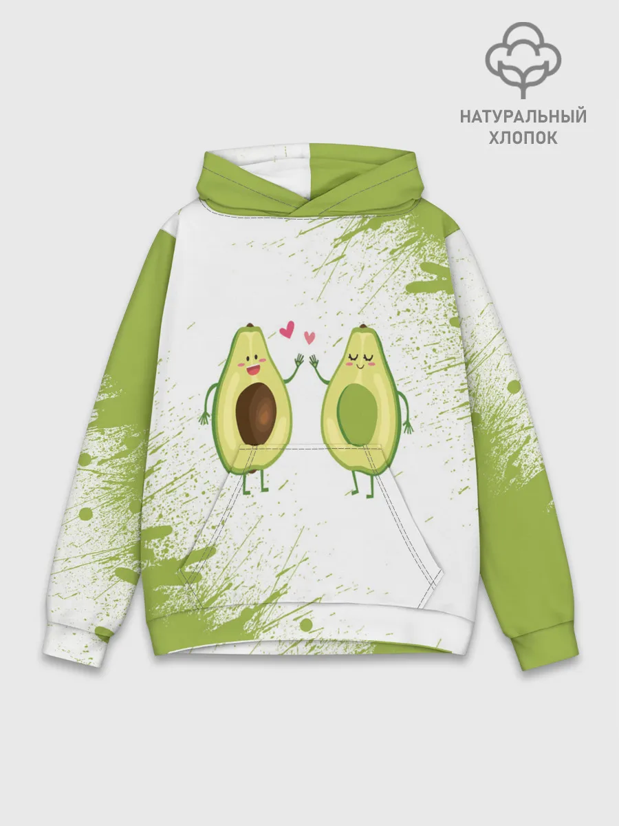 Худи мужской база хлопок / Авокадо