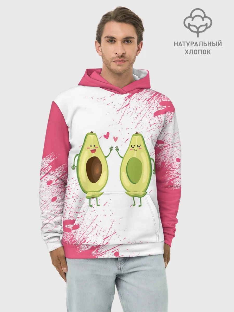 Худи мужской база хлопок / Авокадо