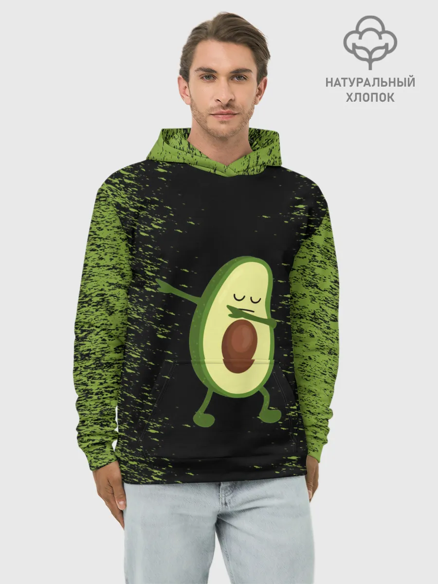 Худи мужской база хлопок / Авокадо