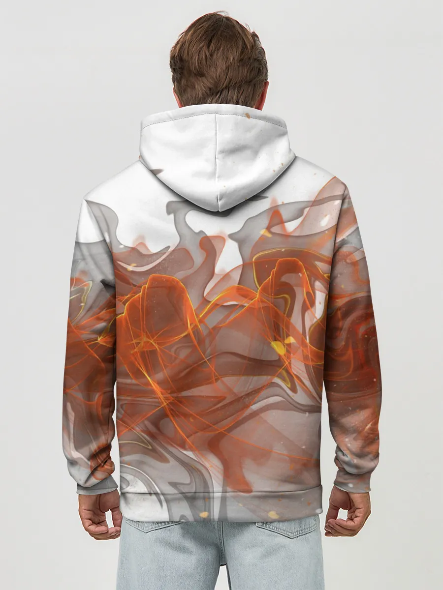 Худи мужской база хлопок / ОГОНЬ