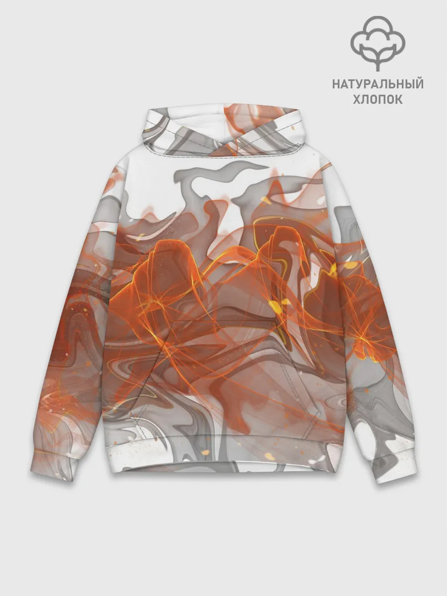 Худи мужской база хлопок / ОГОНЬ