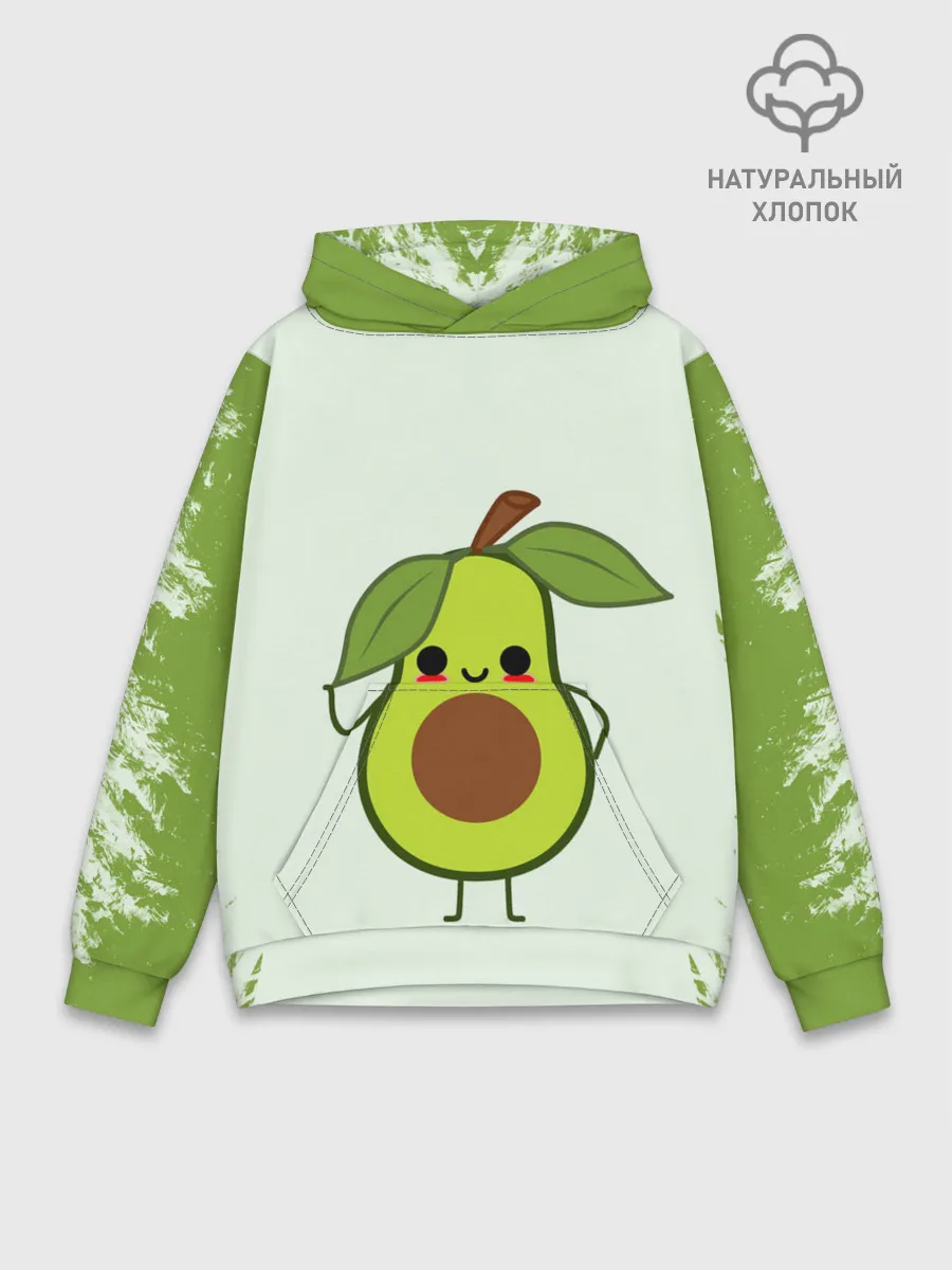Худи мужской база хлопок / Авокадо