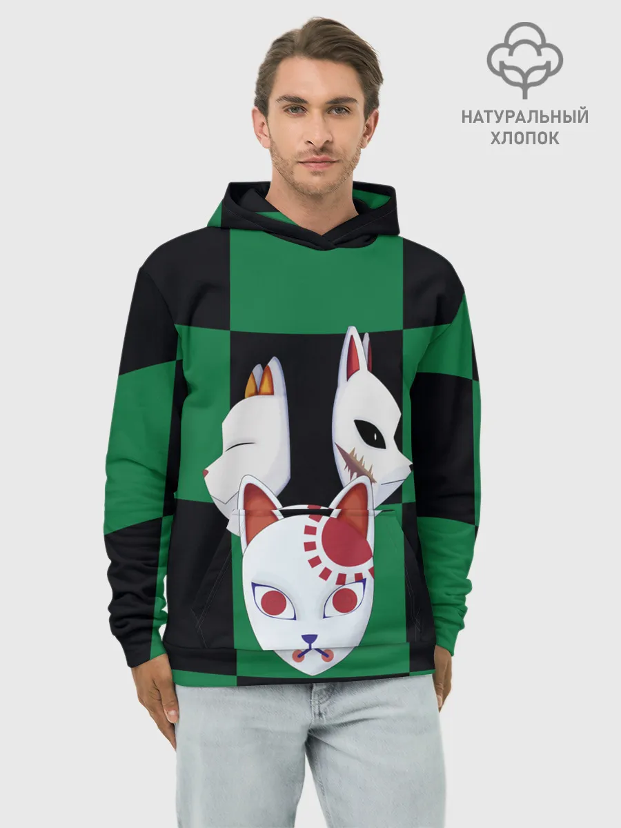 Худи мужской база хлопок / Падшие ученики, выживший лис