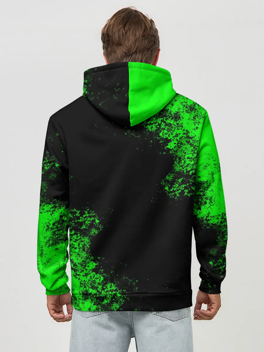 Худи мужской база хлопок / MINECRAFT CREEPER