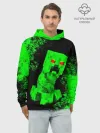 Худи мужской база хлопок / MINECRAFT CREEPER