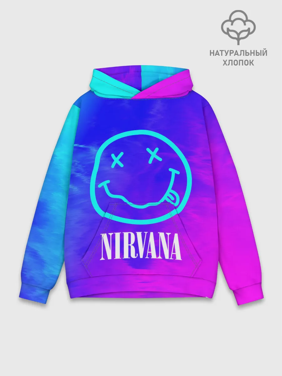 Худи мужской база хлопок / NIRVANA / НИРВАНА