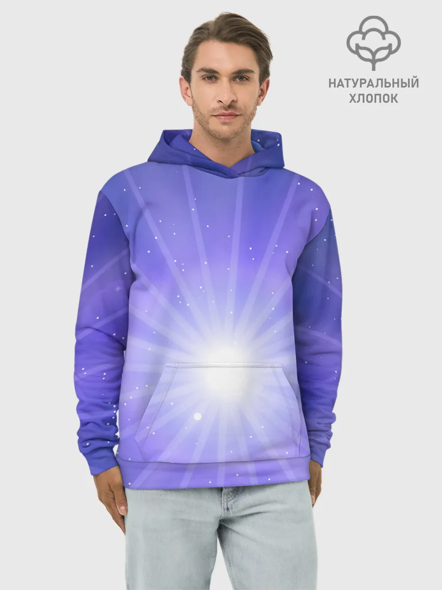 Худи мужской база хлопок / Космос