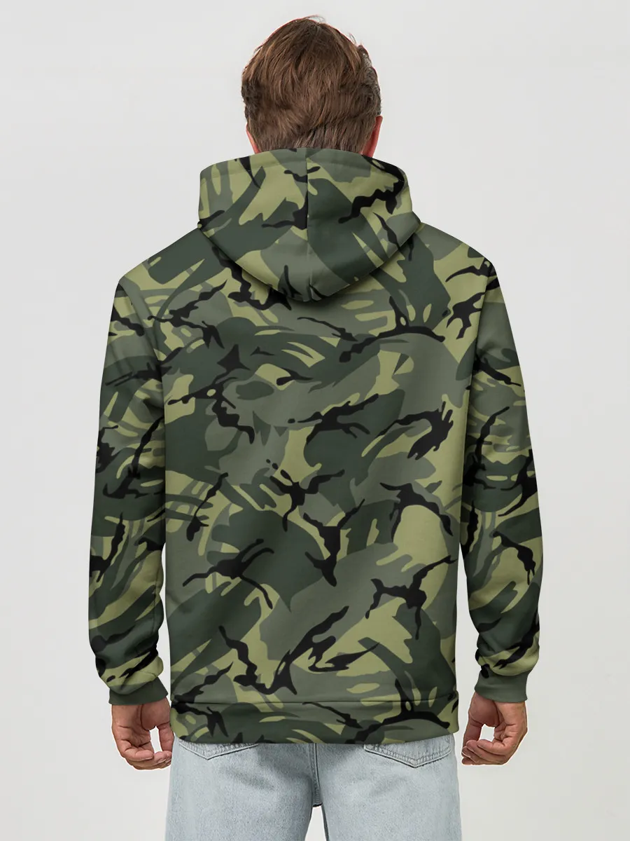 Худи мужской база хлопок / Камуфляж