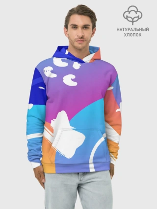 Худи мужской база хлопок / Градация цвета