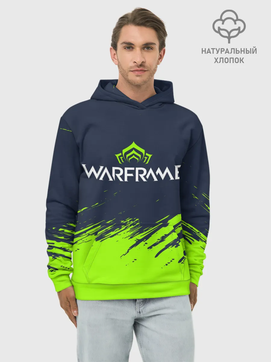 Худи мужской база хлопок / WARFRAME / ВАРФРЕЙМ