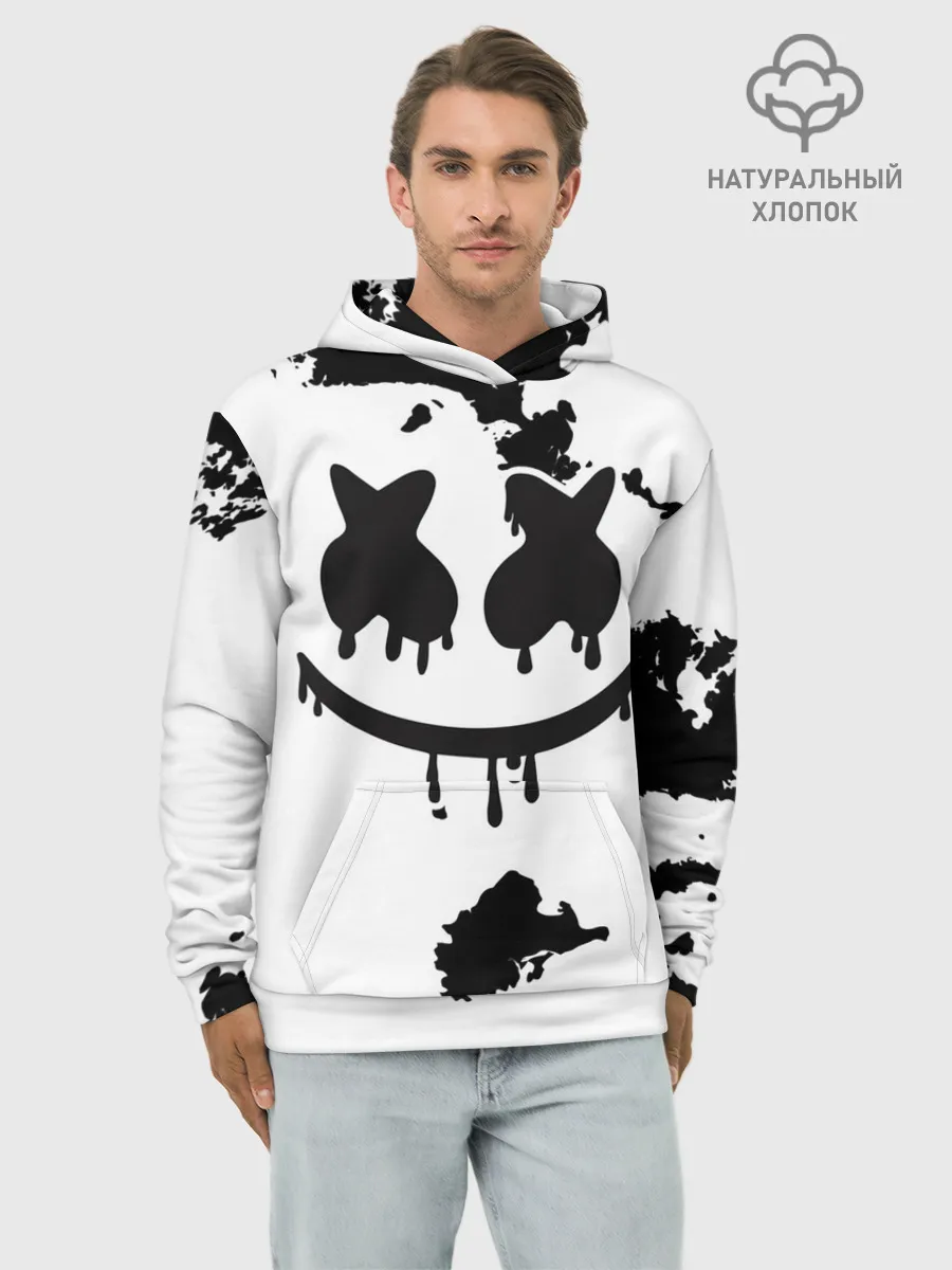 Худи мужской база хлопок / Marshmello