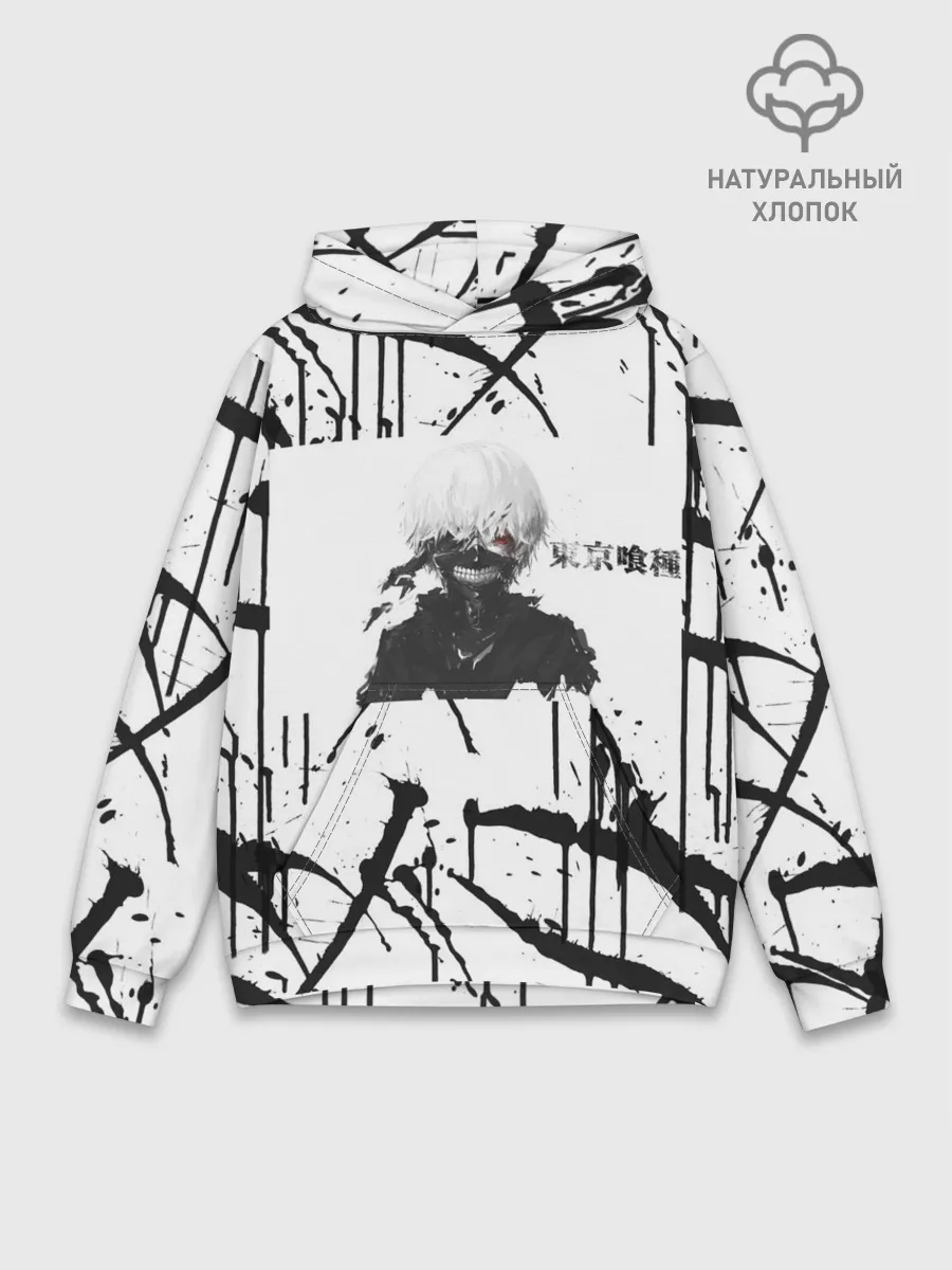 Худи мужской база хлопок / Токийский гуль