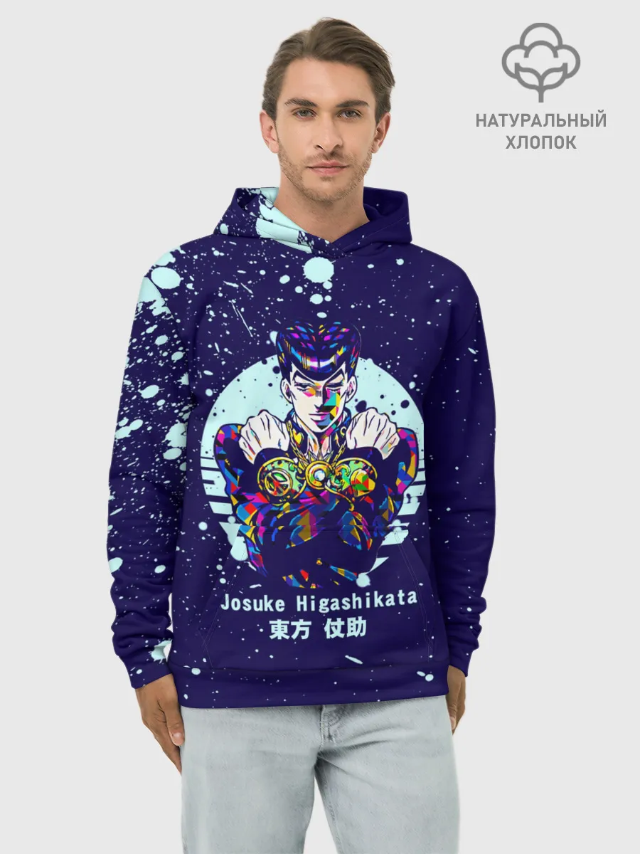 Худи мужской база хлопок / JoJo Bizarre Adventure
