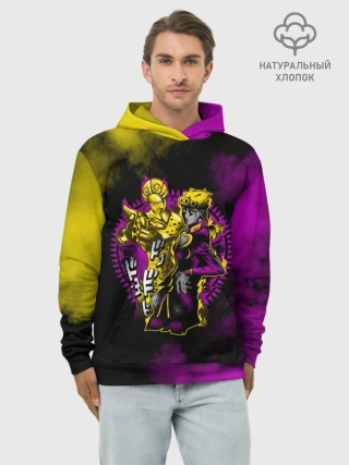 Худи мужской база хлопок / JoJo Bizarre Adventure