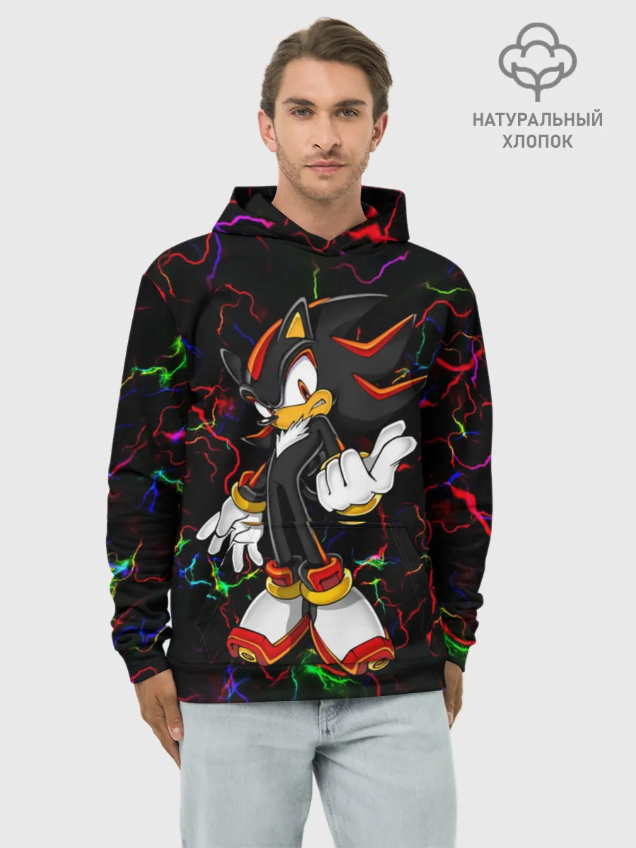Худи мужской база хлопок / Соник | Sonic