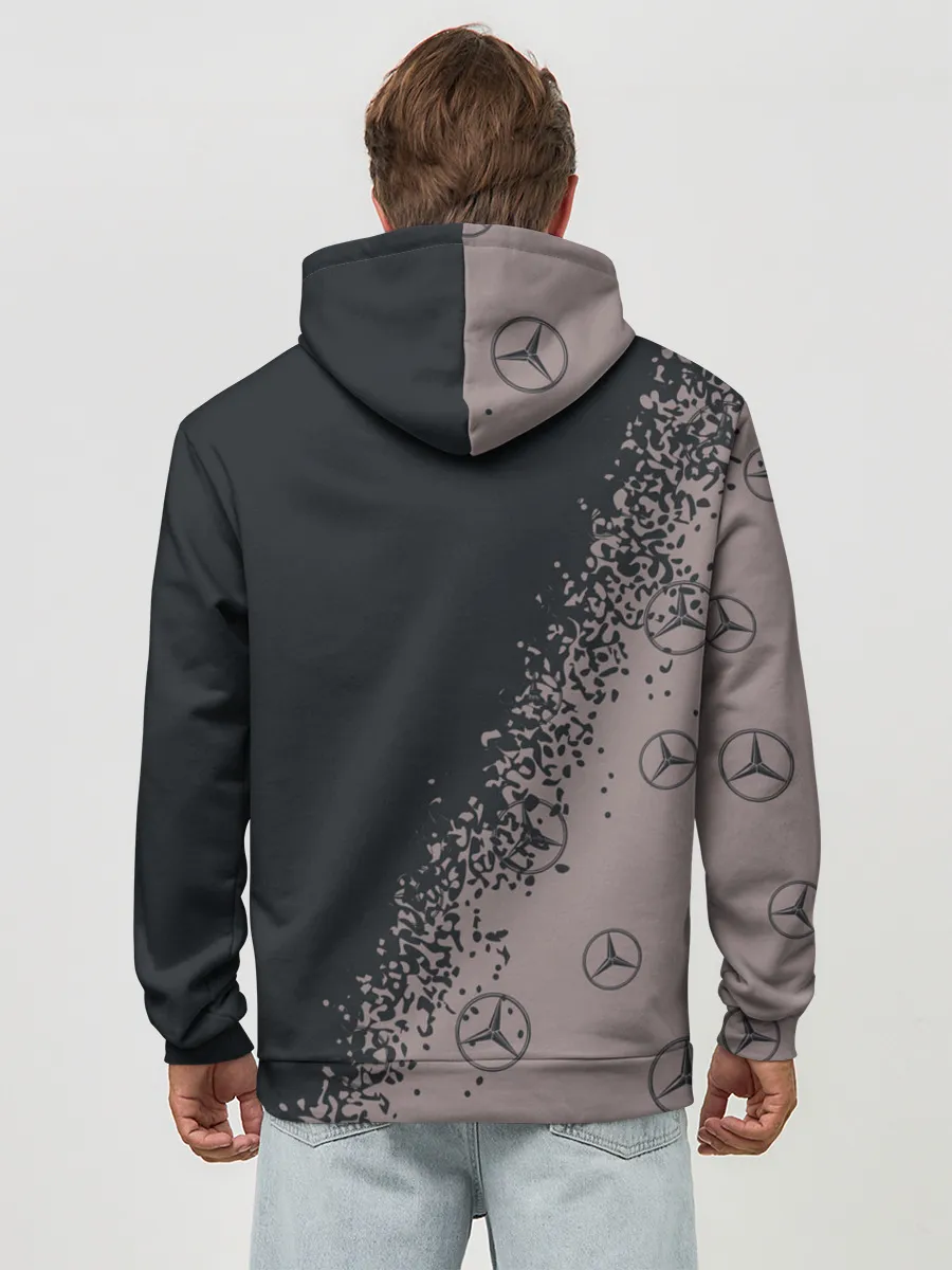 Худи мужской база хлопок / MERCEDES / МЕРСЕДЕС