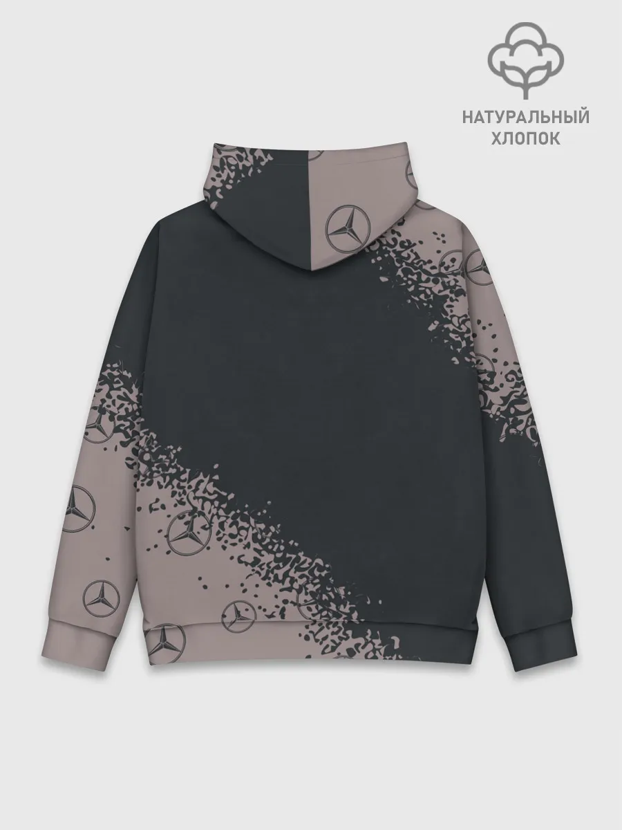 Худи мужской база хлопок / MERCEDES / МЕРСЕДЕС