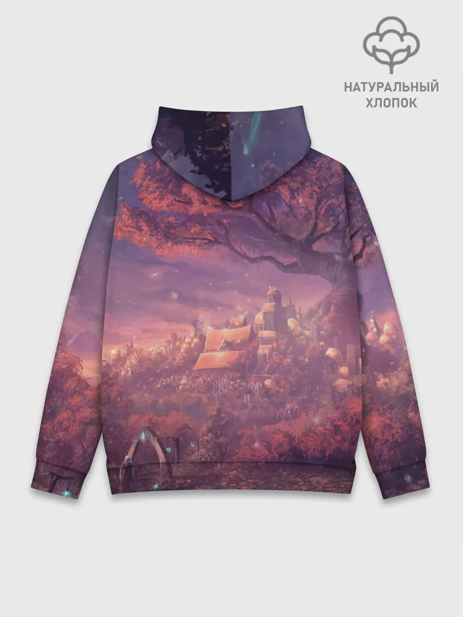 Худи мужской база хлопок / Fantasy Forest