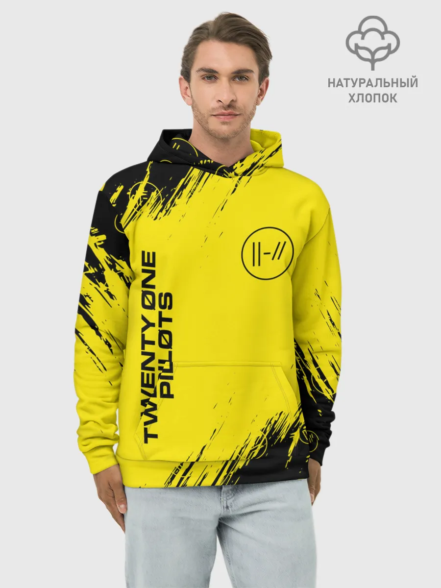 Худи мужской база хлопок / TWENTY ONE PILOTS / 21 PILOTS