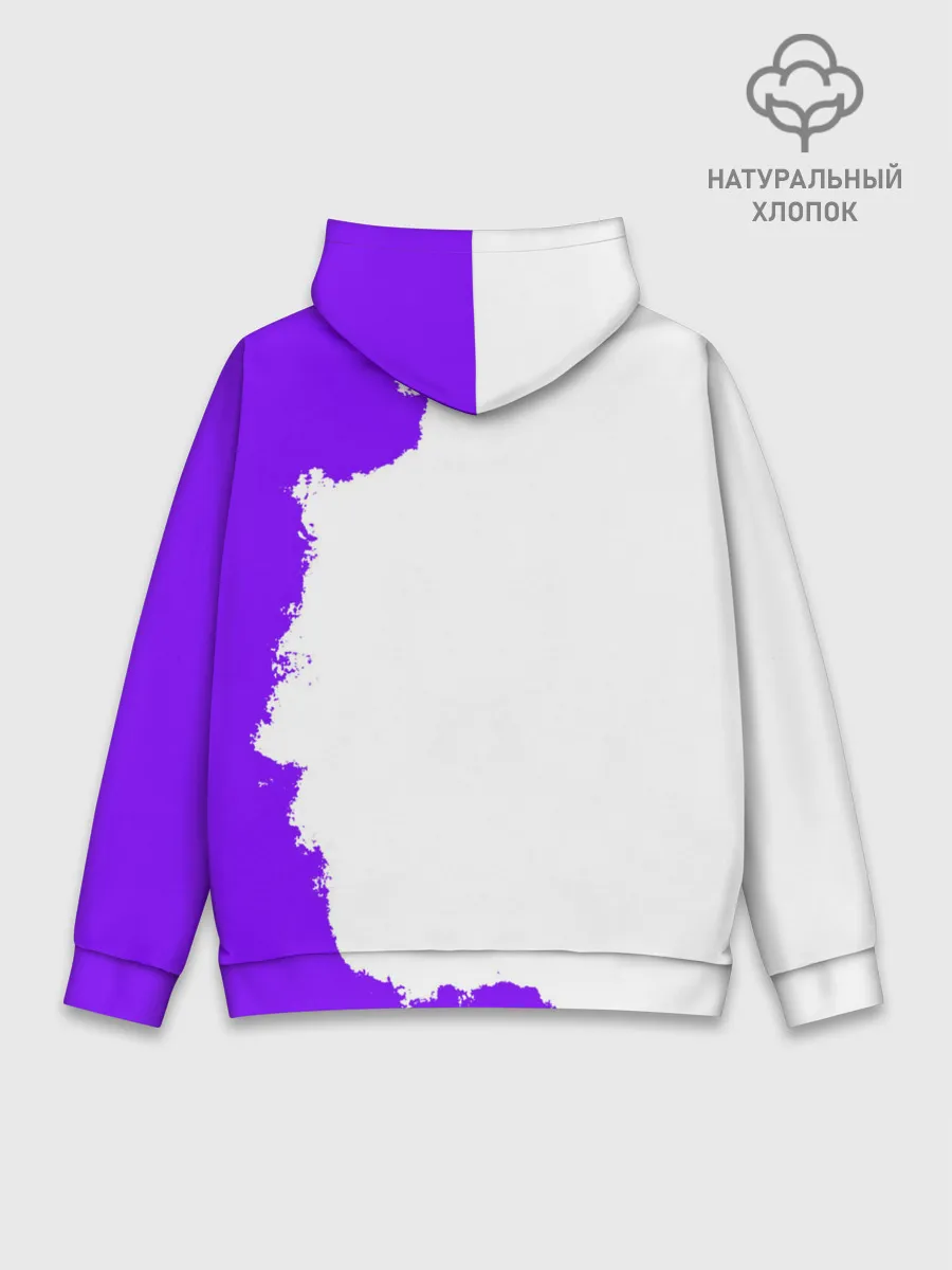 Худи мужской база хлопок / Хамон фиолетовый