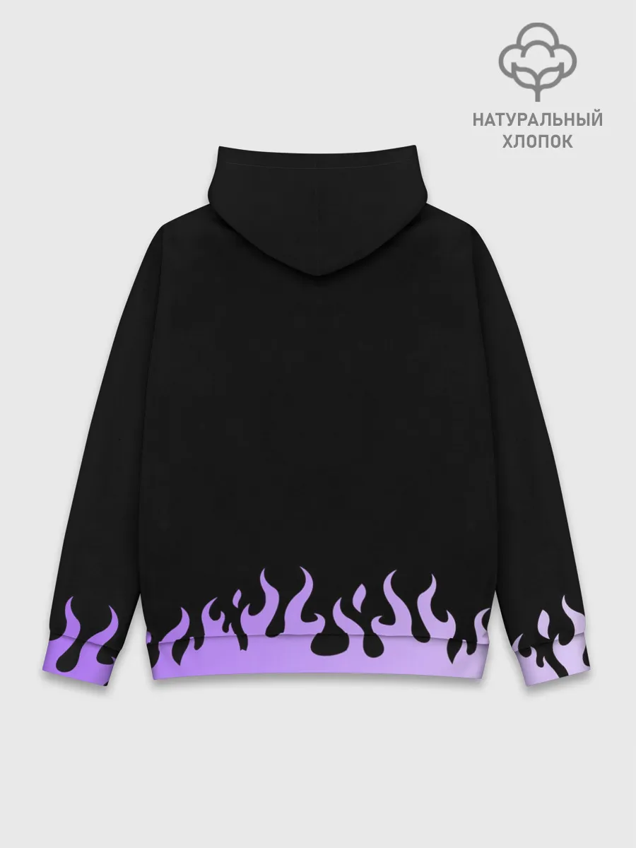Худи мужской база хлопок / Дракон и огонь