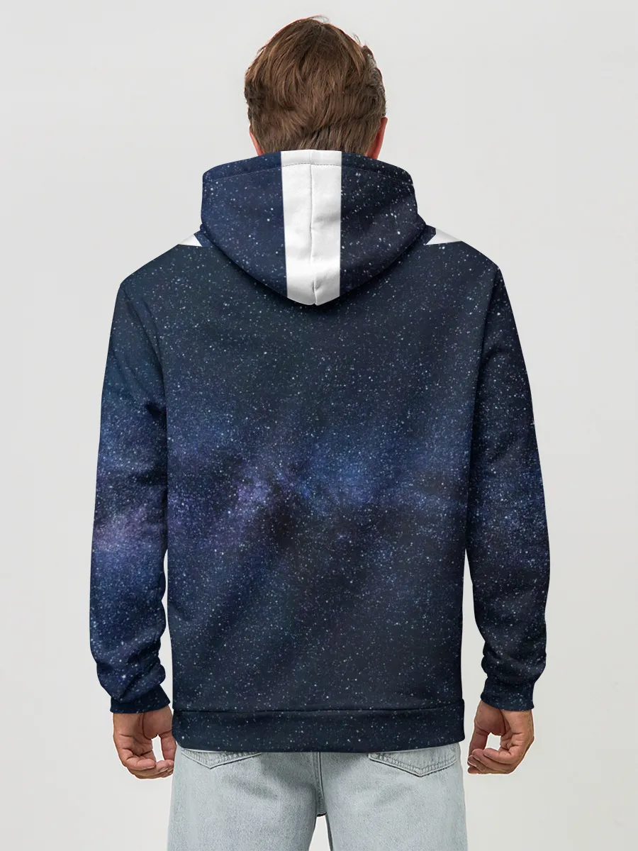 Худи мужской база хлопок / звездное небо