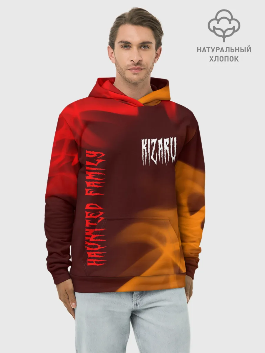 Худи мужской база хлопок / KIZARU / КИЗАРУ