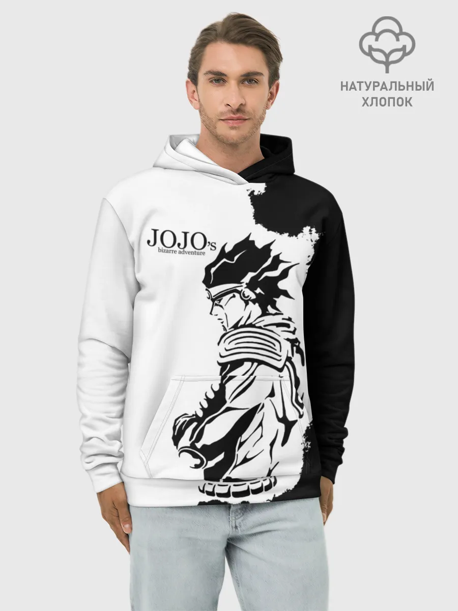 Худи мужской база хлопок / JoJo Bizarre Adventure