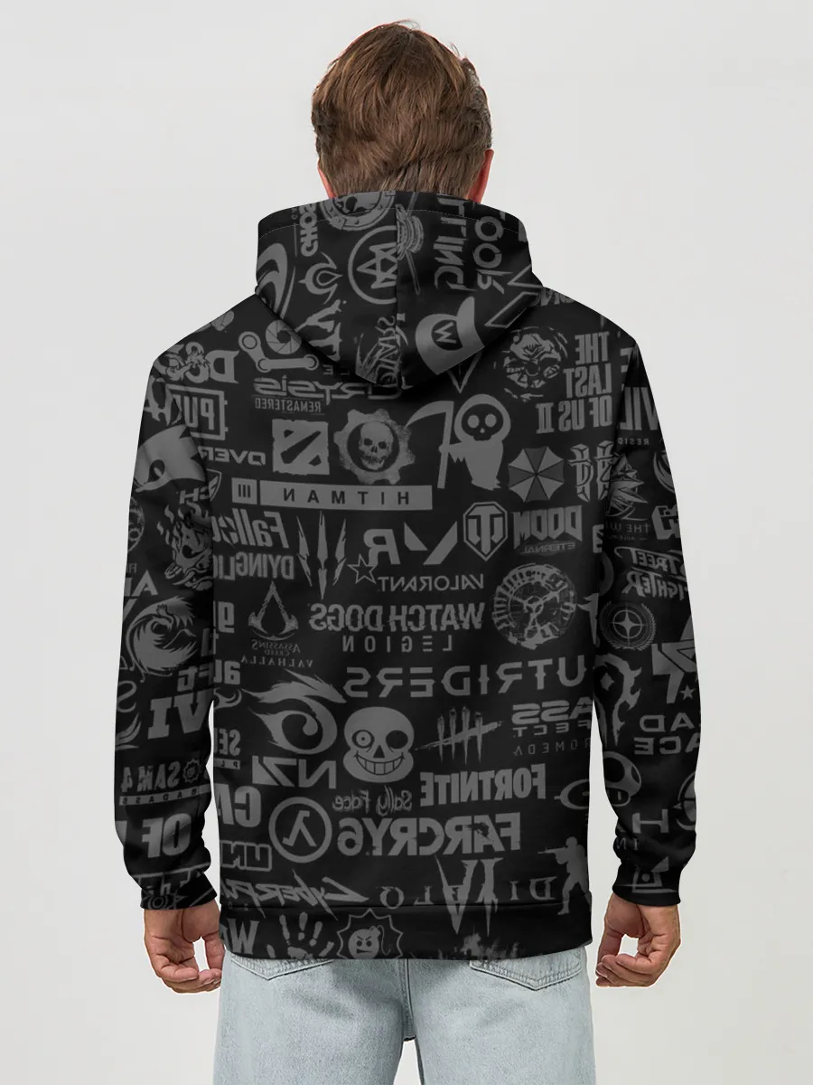 Худи мужской база хлопок / Геймер | Все Игры