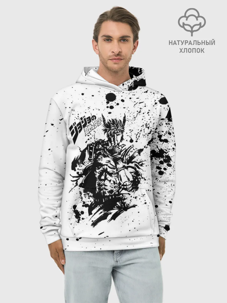 Худи мужской база хлопок / JoJo Bizarre Adventure