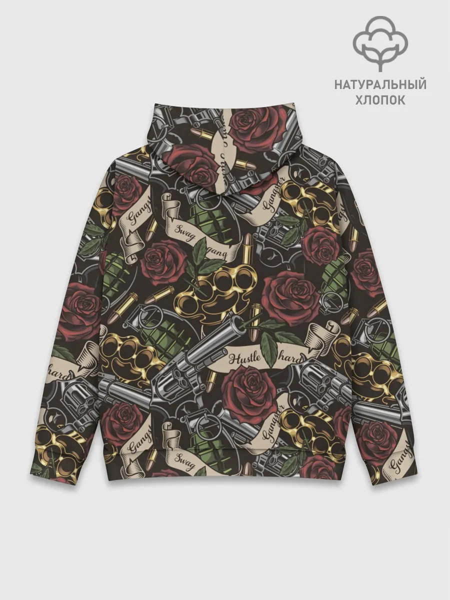 Худи мужской база хлопок / старая школа