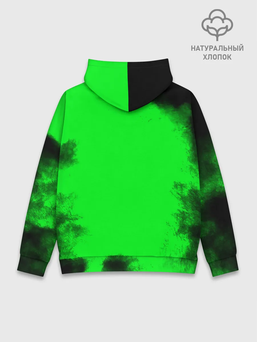 Худи мужской база хлопок / Джоджо герои зеленый дым
