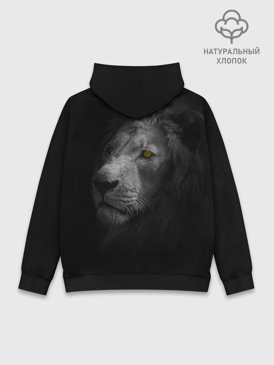 Худи мужской база хлопок / Лев