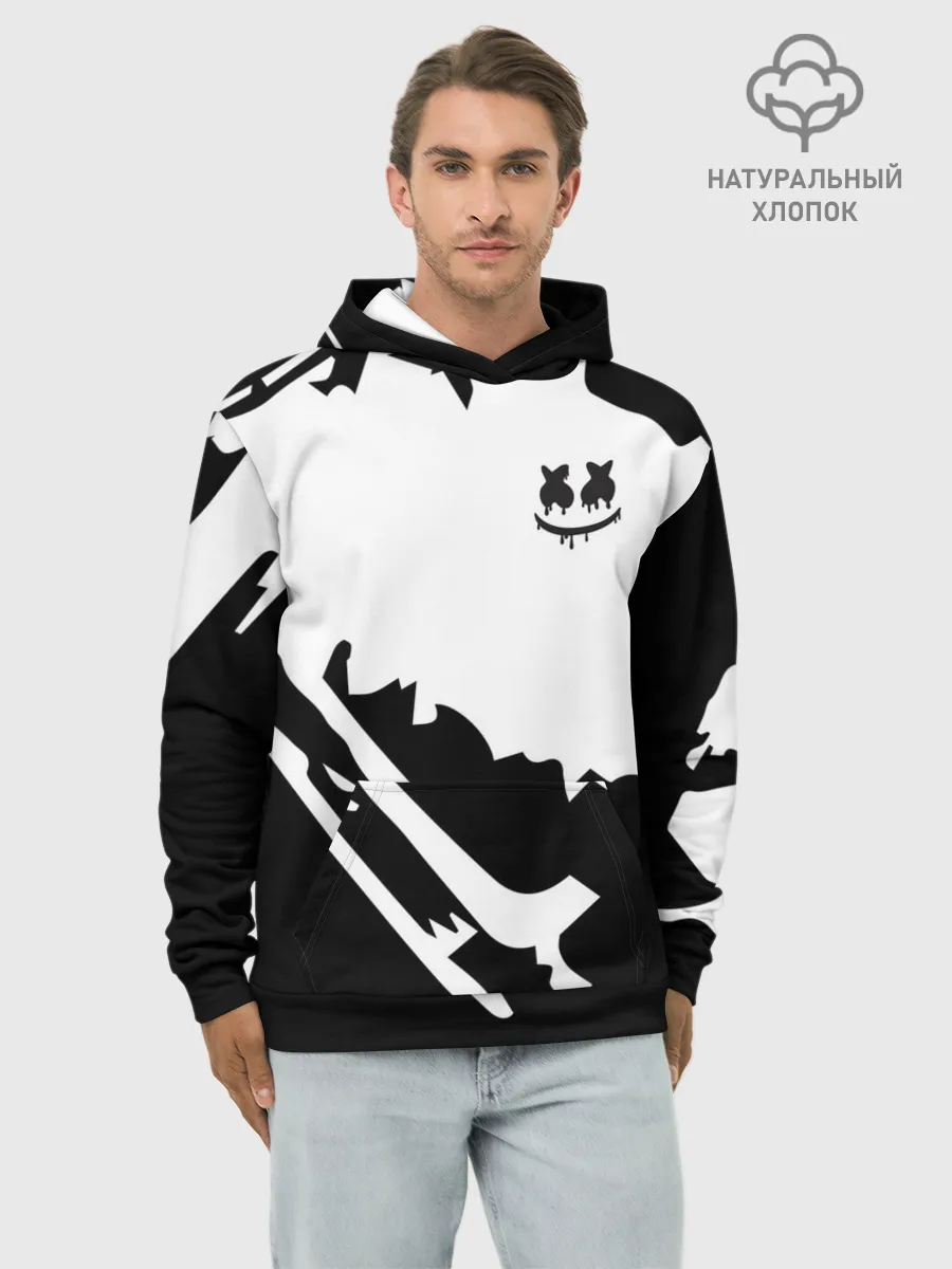 Худи мужской база хлопок / Marshmello