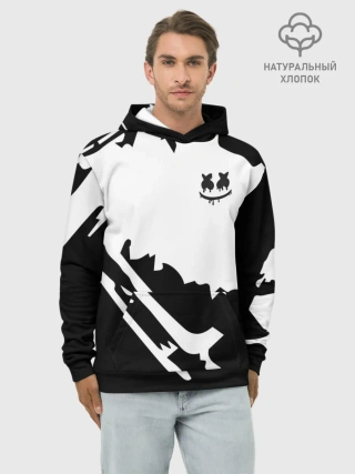Худи мужской база хлопок / Marshmello
